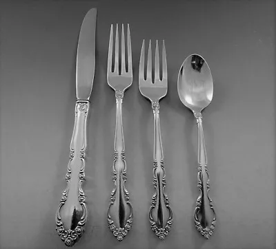 $128.99 • Buy 4pc Regular Size Place Settings Grandeur By Oneida Sterling Silver 10 In Stock