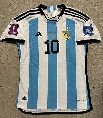 Qatar World Cup 2022 FINAL Argentina Home Jersey - Messi- RARE- Size XL • $129