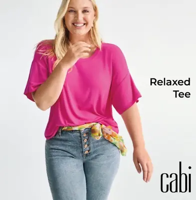 Cabi New NWT Relaxed Tee #6336 Red XS - XL Was  $79 • $63.20