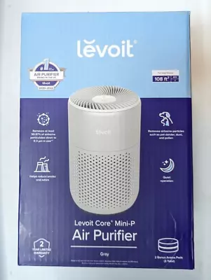 LEVOIT Core Mini-P Small Room Air Purifier HEAPAPLVNUS0107 Gray BRAND NEW • $52.95