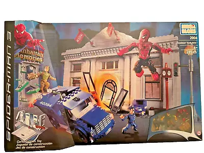 SPIDERMAN 3 Mega Bloks Sandman Bank Heist New 285 Pieces Factory Sealed 2004  • $119