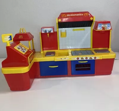 Vintage McDonalds Play Restaurant Works W/Sounds Playset 2001 CDI Barbie Size • $42