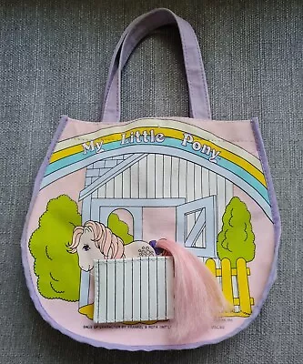 Vintage My Little Pony G1 Handbag • Peachy Bag With Comb • 1983 Frankel Roth • £30