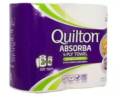 Quilton 4 Ply Double Length Paper Towels 2Pk • $9.99