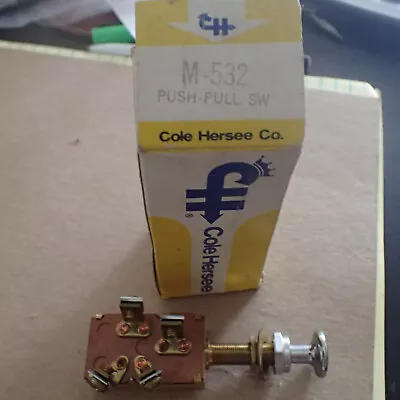 COLE HERSEE M-532 Push Pull Switch SPDT OFF-ON1-ON2 / 4 Screw • $27