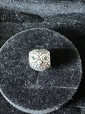 Pandora Wise Owl Charm #791211CZN With Cubic Zirconia Eyes • £4.20