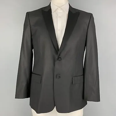 VERSACE COLLECTION Size 42 Black Polyester Blend Tuxedo Sport Coat • $443