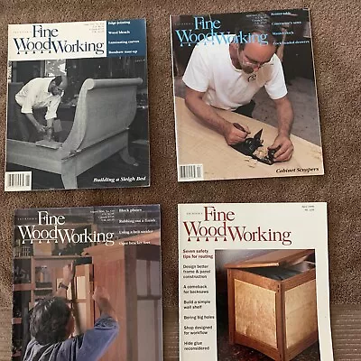 $10.99 • Buy Lot Of 4 Taunton's Fine Woodworking Mag -Aug. '96, Apr.'97, June '97, Apr. '98
