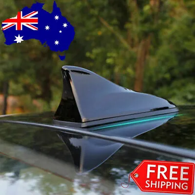 Black Universal Auto Car Roof Radio AM/FM Signal Shark Fin Aerial Antenna • $11.68