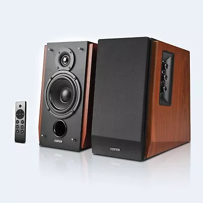 Edifier R1700BT Brown Lifestyle Studio Bluetooth Speaker 66WRMS Wireless  Gaming • $189