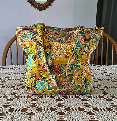 Vera Bradley Yellow Provencal Large Shoulder Bag Purse • $25