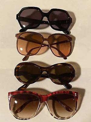 4 Pairs Of Vintage Sunglasses Serengeti Drivers Corning Optics 6204L Cat Eye 80s • $79.99