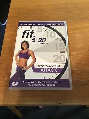 £0.99 • Buy Fit In 5 To 20 Minutes - Legs, Bum And Tum Attack [DVD]