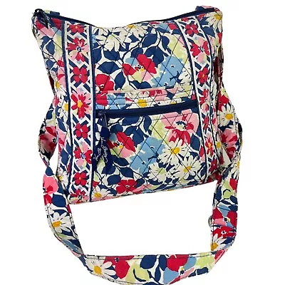 Vera Bradley Summer Cottage Floral Quilted Crossbody Shoulder Bag Purse Handbag • $20.69