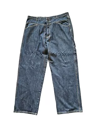 Marithe Francois Girbaud Blue Brand X Authentic Fit Denim Jeans 42x32 Y2K Distr. • $49.95