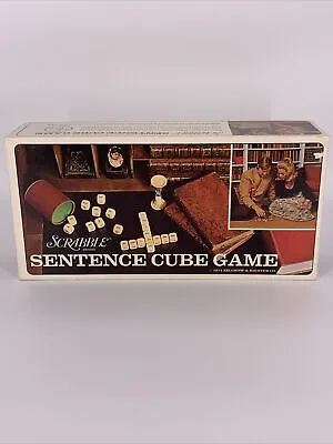 Vintage Scrabble Sentence Cube Game 1971 Selchow & Righter Complete! Excellent! • $20