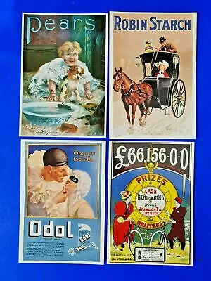 Set Of 4 Reproduction Advertising Postcards By Mayfair Cards Of London • £3.75