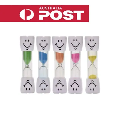 2 Mins Hourglass Sand Timer Kids Gifts Egg Kitchen Smiley Tooth Brushing Clock • $7.49