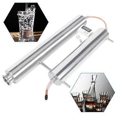 Copper Pipe Moonshine MiniReflux Still Distilling 2  Tri Clamp DIY Beer Keg KIT • $72.19