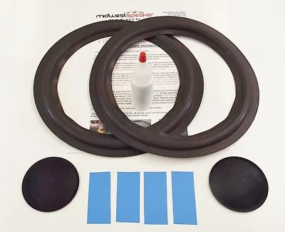 Acoustic Research AR-2ax 10  Woofer Refoam Kit Speaker Foam Repair W/ Dust Caps! • $28.76