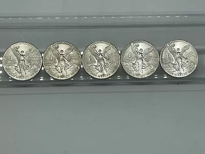 1982-1986 1 Oz Mexican Silver Libertad (5 Coin Run) • $220