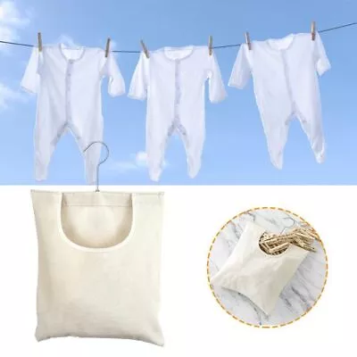 Laundry Bag With Hook Clothes Storage Bag Bathroom Clothes Peg Storage Bag • $13.88