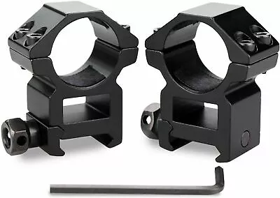 Picatinny/Weaver Scope Rings High Profile For Scope Mount 1 Inch - 1/2 Pack • $9.99