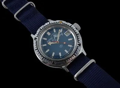 Soviet Military Vostok Amphibian Diver Watch Automatic Diving USSR Scuba Dude • $99.99