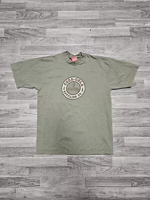 New Vintage 90s Coca Cola Army Green T-Shirt Size L Made In USA Soda Pop Pepsi • $20