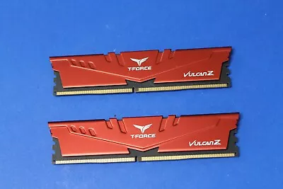 TEAM TeamGroup T-Force Vulcan Z 16GB (8GB X 2) DDR4-3200 TLZRD48G3200HC16FBK Ram • $28.97