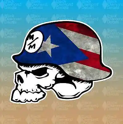 Metal Mulisha Puerto Rico Flag 5  Custom Vinyl Decal Sticker JDM • $4.69