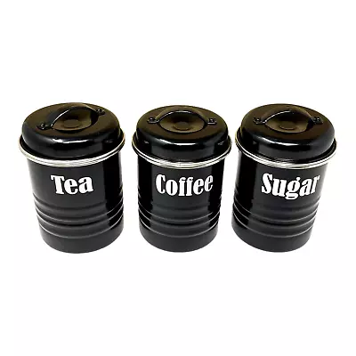 TYPHOON Vintage Kitchen Canisters Coffee Tea Sugar Set Of 3 - BRAND NEW IN BOX • $12.74