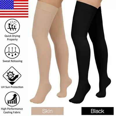 Thigh High Socks 20-30 Mmgh Women Medical Long Over Knee Fashionable Stockings • $9.98