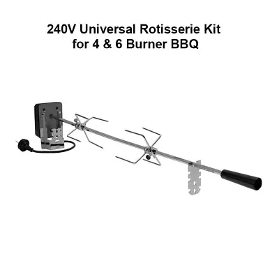 240V Universal Rotisserie Kit For 4 And 6 Burner BBQ • $79