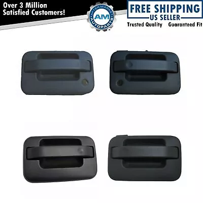 $56.99 • Buy Front & Rear Exterior Door Handle Set Textured Black For Ford F-150 New