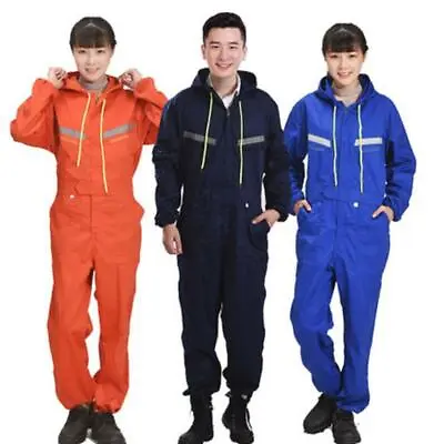 Men Women Coveralls Overalls Workwear Mechanic Jumpsuit Protective Reflective • $57.51