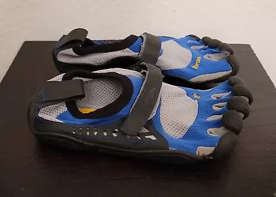 Vibram FiveFingers Shoes JR 32 13 13.5 Blue Water Hiking Barefoot Boy Girl Kids • $22.48