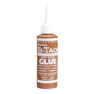 Hi-Tack Fray Fabric Stiffener Glue 115 Ml For All Fabrics. HT1780 • £3.85