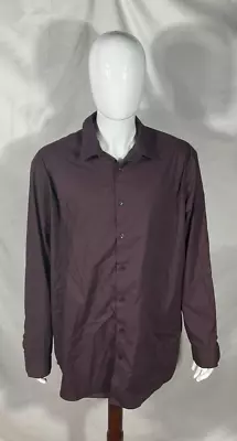 Shaquille O'Neal XLG Purple Button Down Dress Shirt Size 2XLT • $9.99