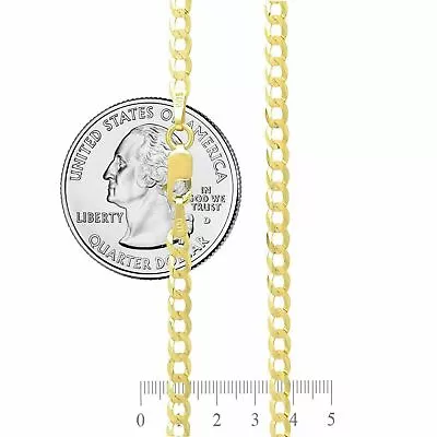 14k Solid Yellow Gold Cuban Link Chain Necklace 1.5-12mm Men's Women Sz 16 -30  • $344.36