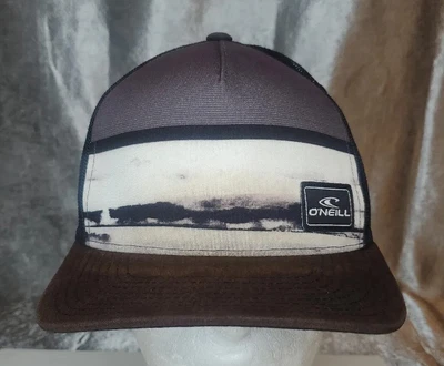 $12.52 • Buy Oneil Gray Black Mesh Strapback Trucker Hat Baseball Cap