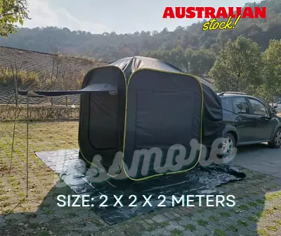 Car Tents For Camping With 4 Sides Flyscreen Mesh Door Vehicle Universal Fit • $169