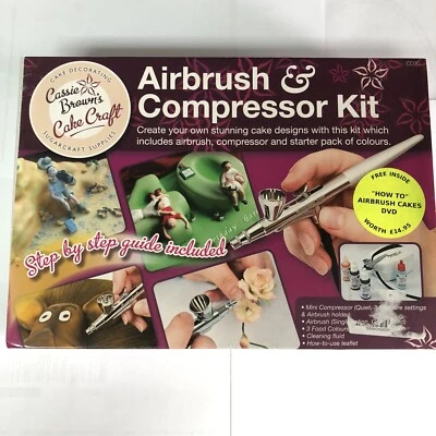 £29 • Buy Cassie Brown Airbrush & Compressor Kit - Cake Decorating 