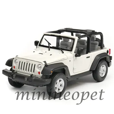 Welly 22489 2007 Jeep Wrangler Rubicon Convertible 1/24 Diecast Model Car White • $16.90