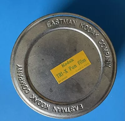 Vintage Eastman Kodak Company 35mm Film Canister/Tin - TRI-X Pan - 4  Diameter • $6