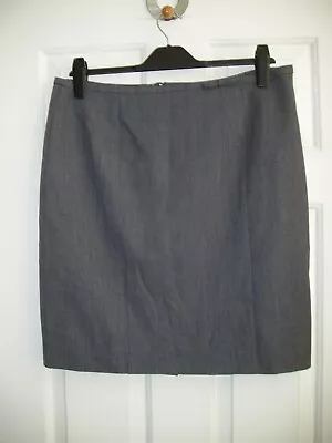 Marks & Spencer Smart Pencil Skirt 21 Inch Long 17  Waist Lined Size 16 Petite • £5.99