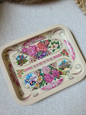 Vtg Atlanta Souvenir Vanity Trinket Tray M.C. Art Co. Floral Designing Women GA • $11.95