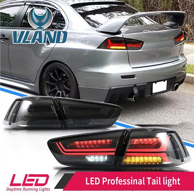 Brake Tail Lights For 2008-17 Mitsubishi Lancer /Evo X GSR MR SE Vland LED • $329.99