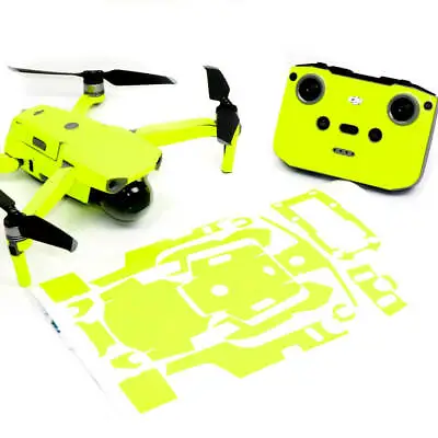 $42.50 • Buy Neon Fluoro Yellow Drone Skin Wrap Decal Sticker For DJI Mavic Air 2