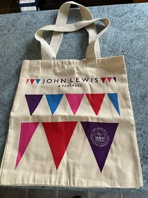 John Lewis Waitrose Tote Bag The Queens Platinum Jubilee 2022 - New • £10